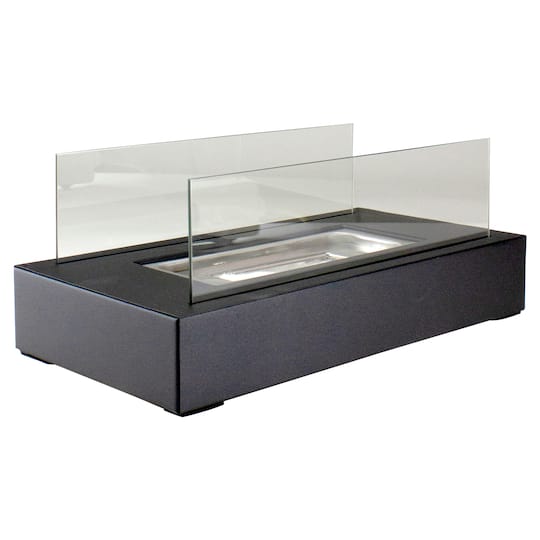 13.75" Bio Ethanol Ventless Portable Tabletop Fireplace with Flame Guard